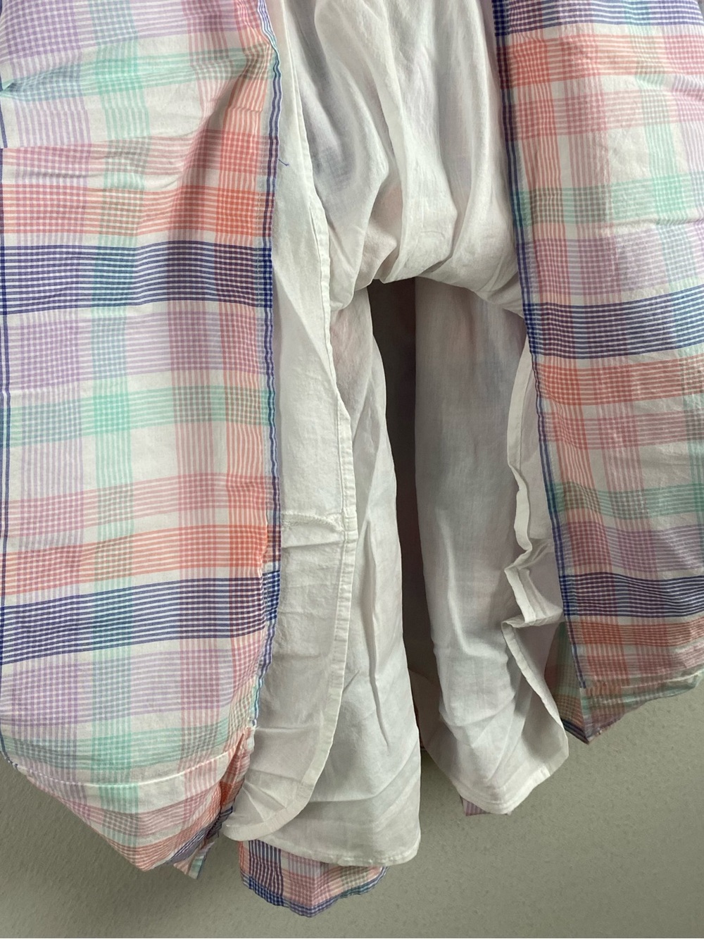 J. Crew Factory Pastel Plaid Smocked Midi Dress | 2 Pockets | Multicolor - Picture 11 of 16